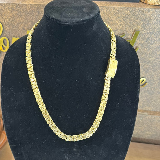 24” gold chinobar necklace