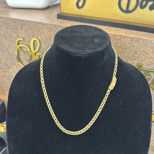 20” gold chino necklace