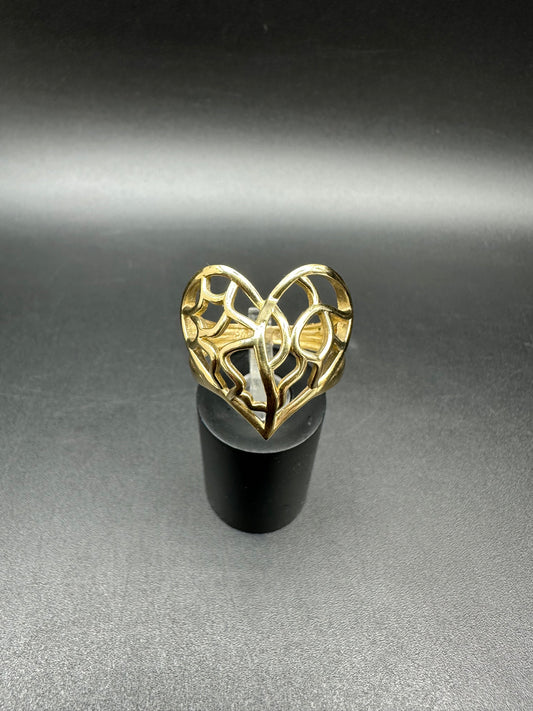 10K Gold Heart Ring