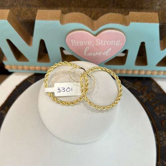 Gold earrings