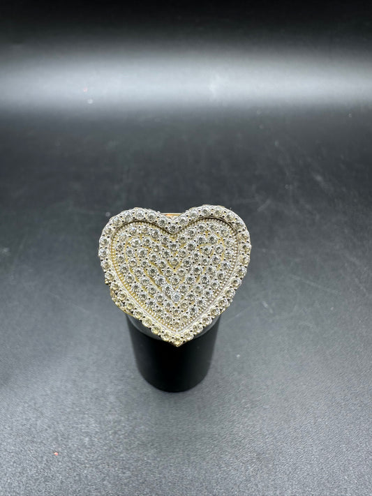 10K Gold Heart Ring