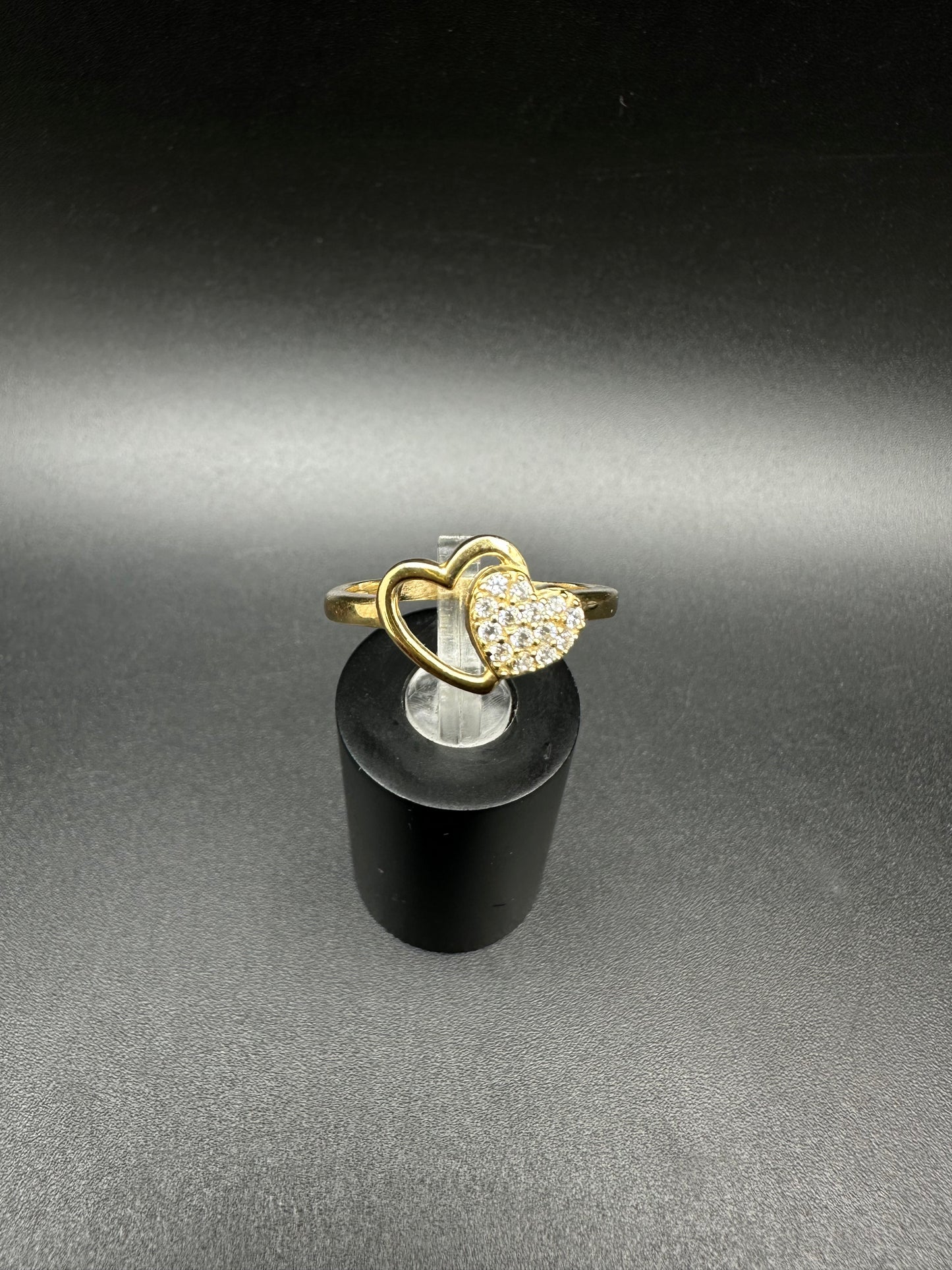 10K Heart Gold Ring