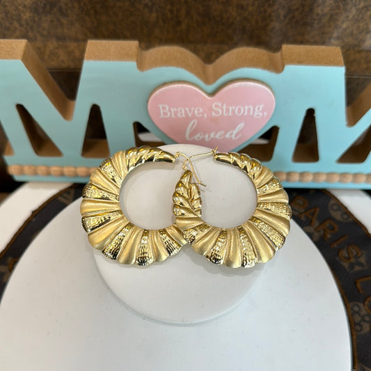 Gold earrings