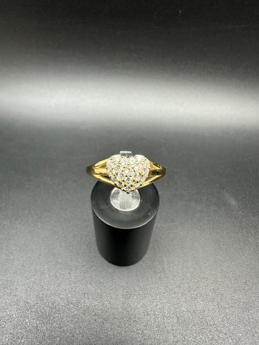10K Gold Heart Ring