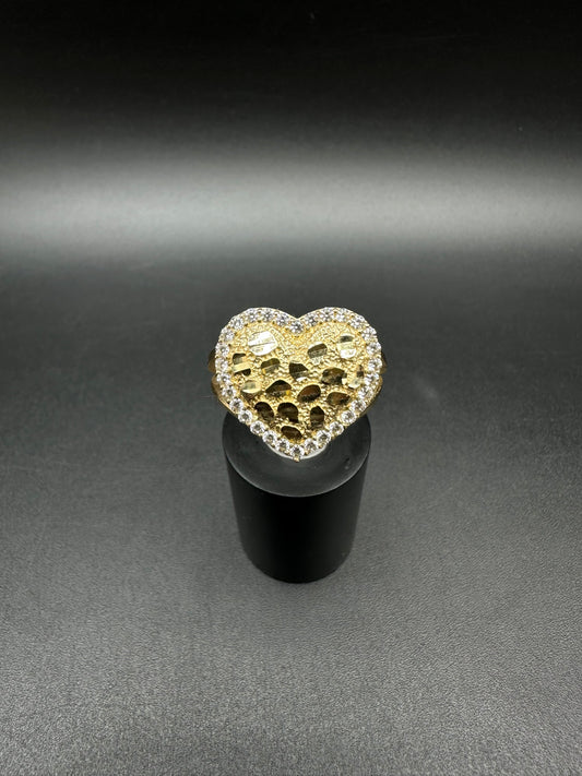 10K Gold Heart Ring