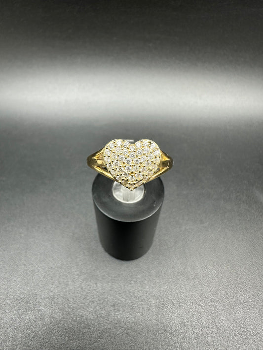 10K Gold Heart Ring